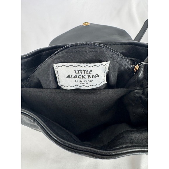 Skinnydip London Black Bag Heart Studded Top Handle Crossbody REVIEW PHOTOS - Picture 8 of 11